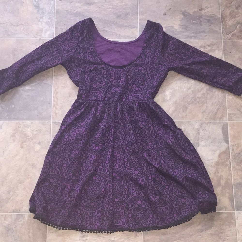 Eggplant Skater Dress
